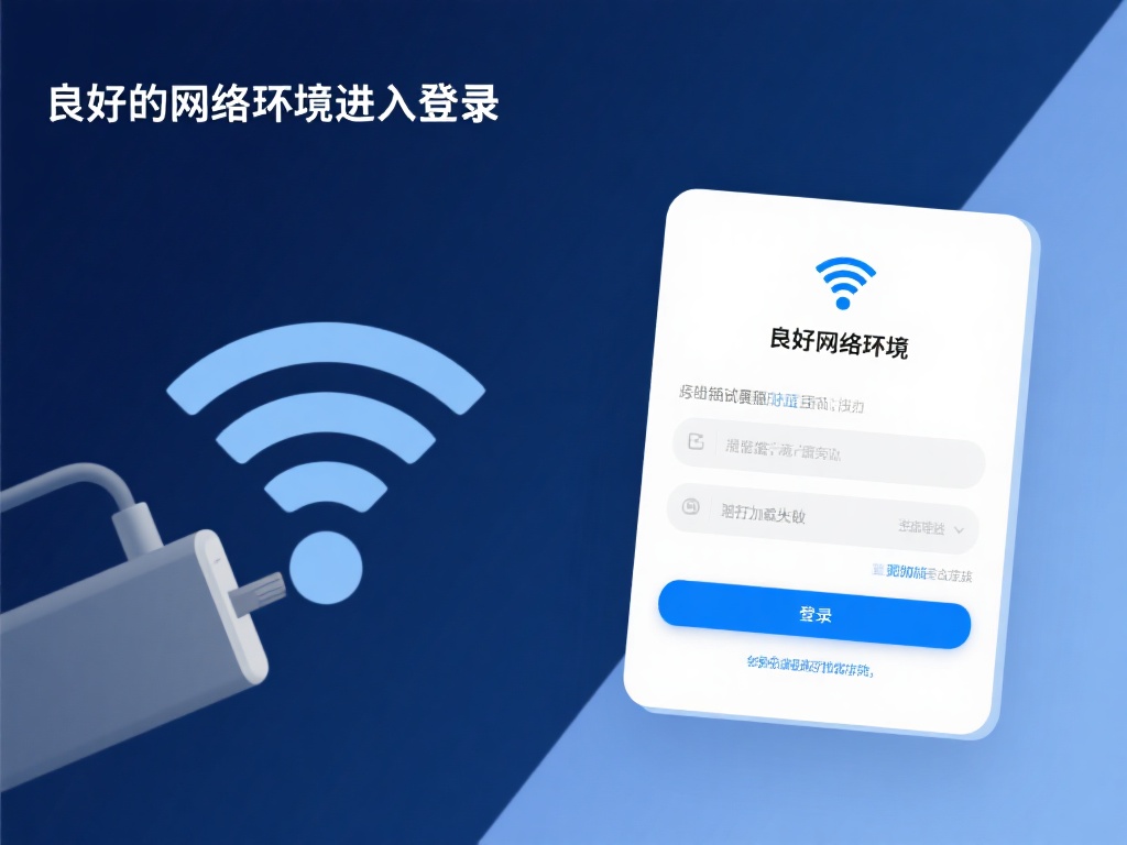 良好的网络环境是登录成功与否的重要前提。如果网络信